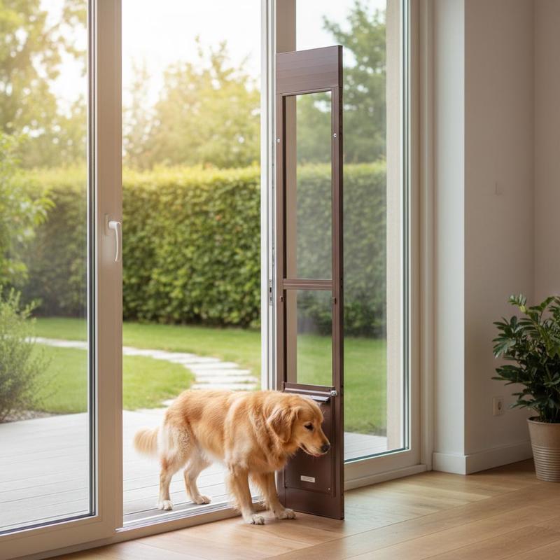 Dog Door for Sliding Glass Doo - Glass Door Hinge recension och pris