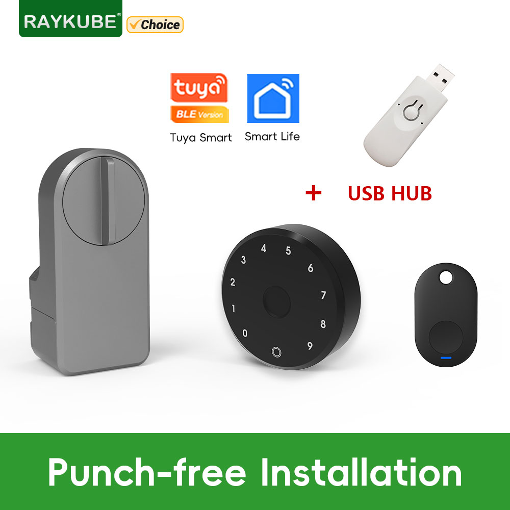 RAYKUBE A1 Pro Tuya BEL Smart  - Glass Door Hinge recension och pris