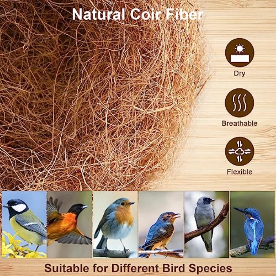 PCS Coconut Fiber for Bird Nes - Substrate Coconut Fiber recension och pris