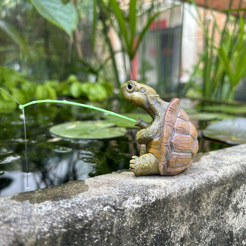 Turtle fishing fish tank aquar - Water Dish Reptile recension och pris