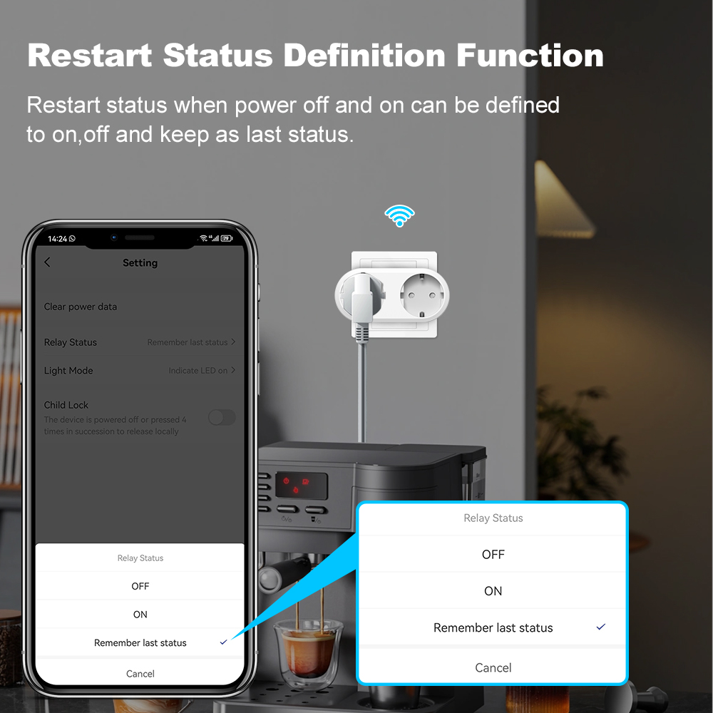 Tuya WiFi Dual Outlet 16A APP  - Timer Dual Outlet recension och pris