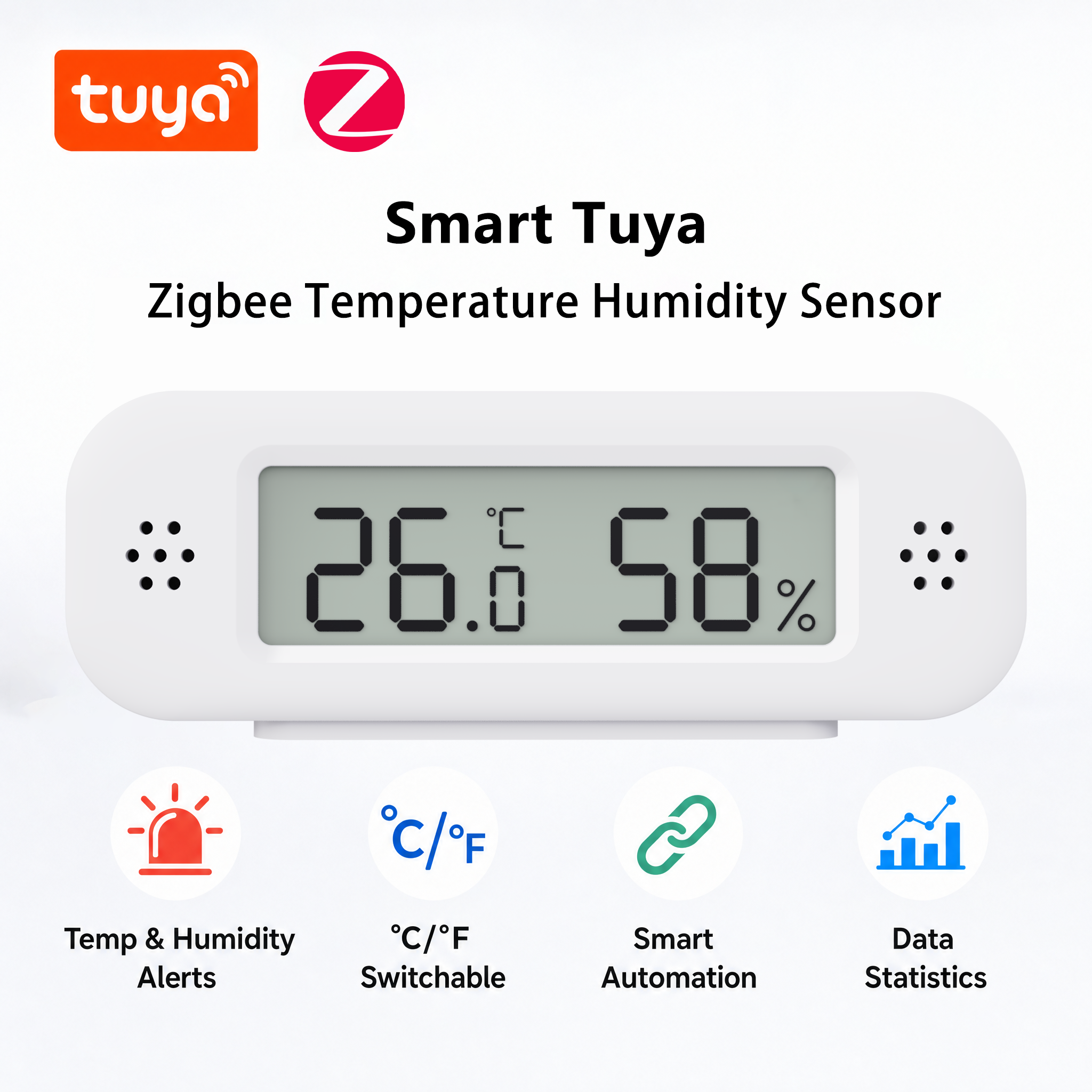 Tuya Zigbee 3.0 Mini Temperatu - Digital Hygrometer Probe recension och pris