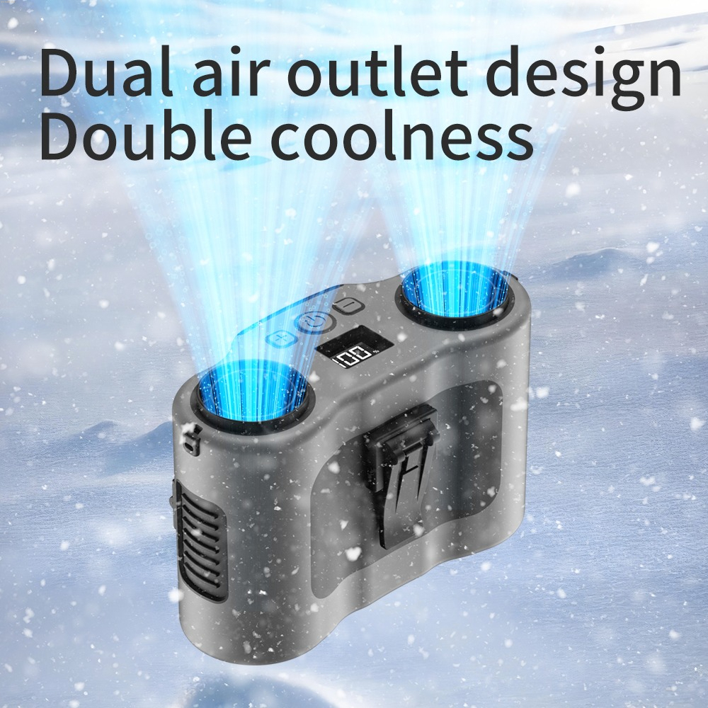 Portable Waist Clip Fan 5-spee - Timer Dual Outlet recension och pris