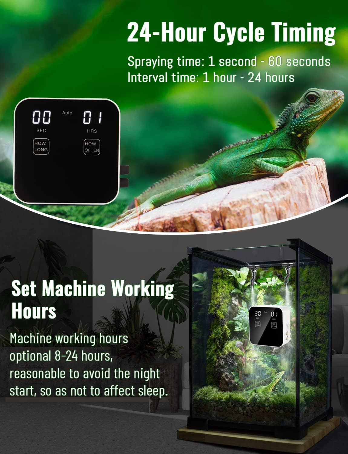Automatic Rainforest Timing Sp - Misting Nozzle Reptile recension och pris