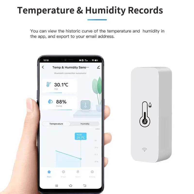 Smart Temperature Humidity Sen - Digital Hygrometer Probe recension och pris