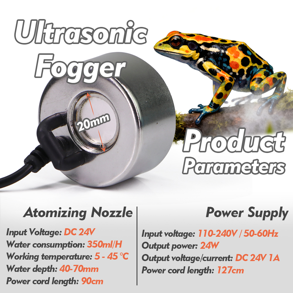 110-240V Ultrasonic Fogger w/  - Terrarium Fogger Ultrasonic recension och pris