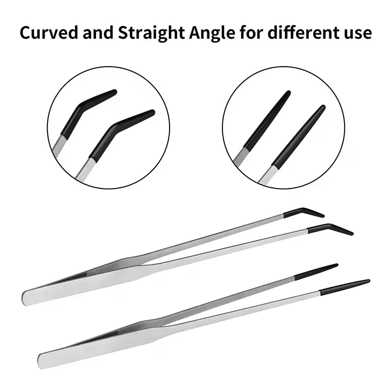 Straight and Curved Aquarium T - Feeding Tong Stainless recension och pris