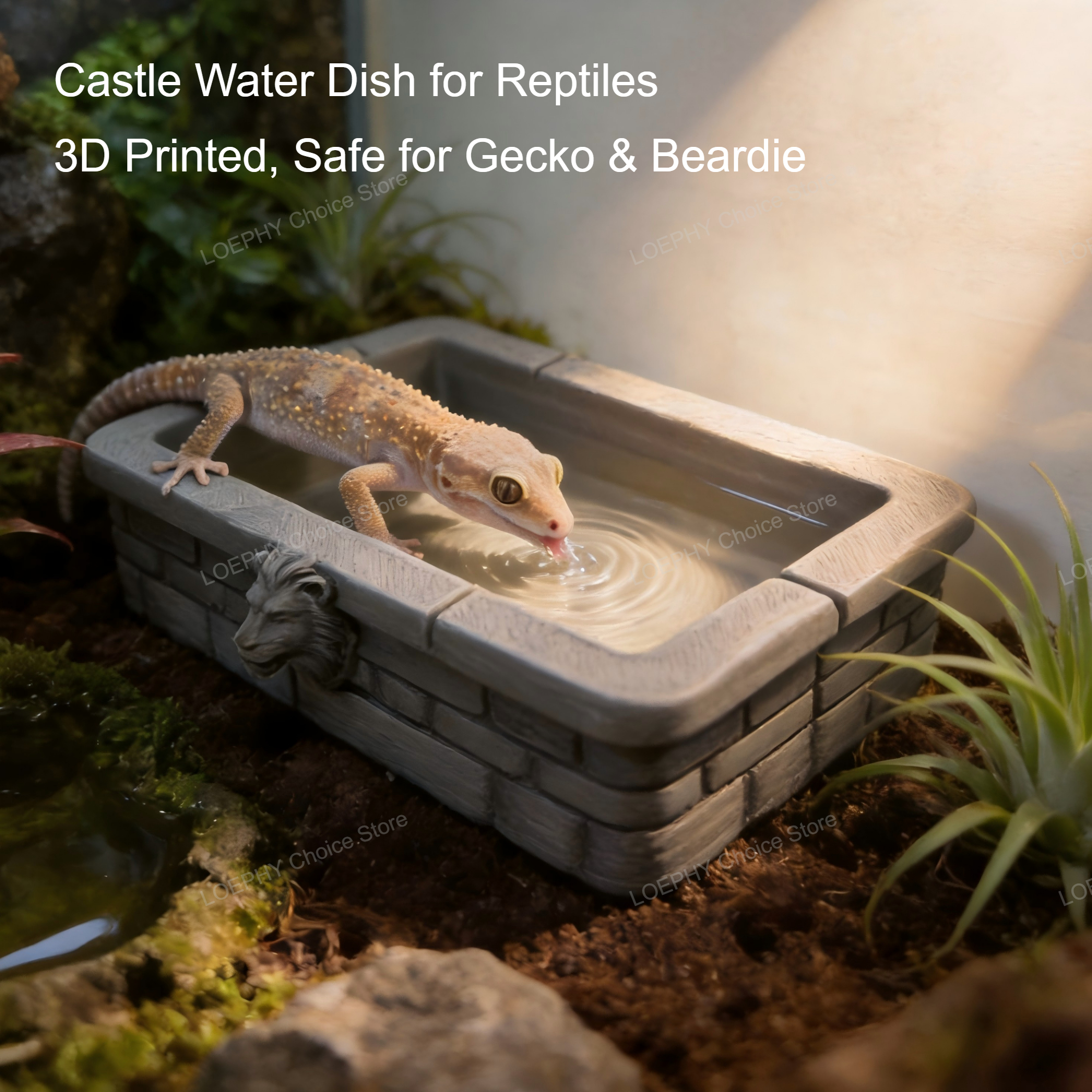 Reptile Water Bowl 3D Printed  - Water Dish Reptile recension och pris