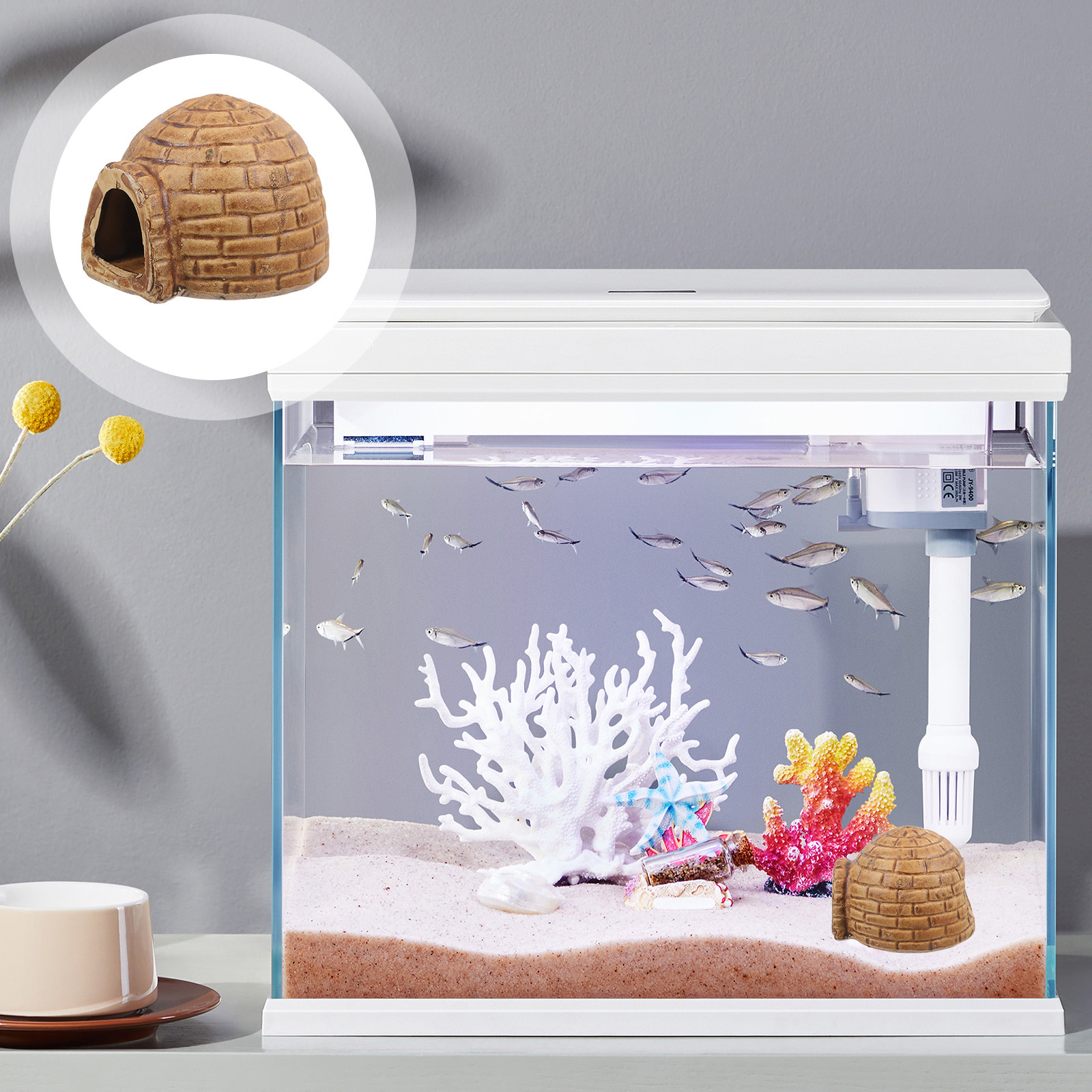 Ceramic Pleco Caves for Aquari - Hide Cave Ceramic recension och pris