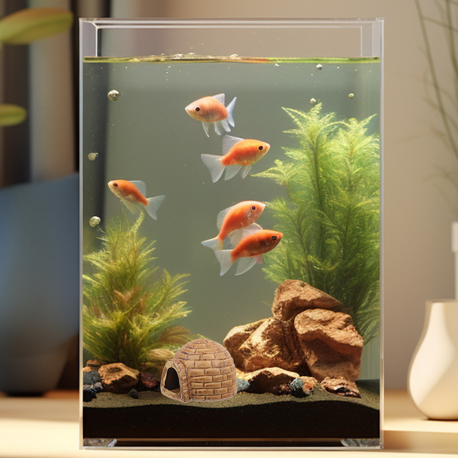 Ceramic Pleco Caves for Aquari - Hide Cave Ceramic recension och pris