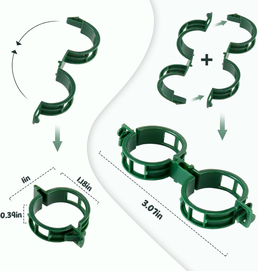 100 Pcs Plant Support Clips fo - Vine Climbing Plastic recension och pris