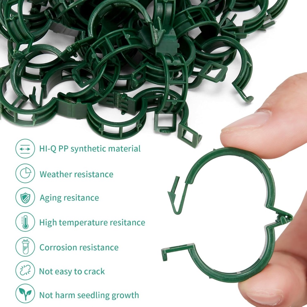 100 Pcs Plant Support Clips fo - Vine Climbing Plastic recension och pris