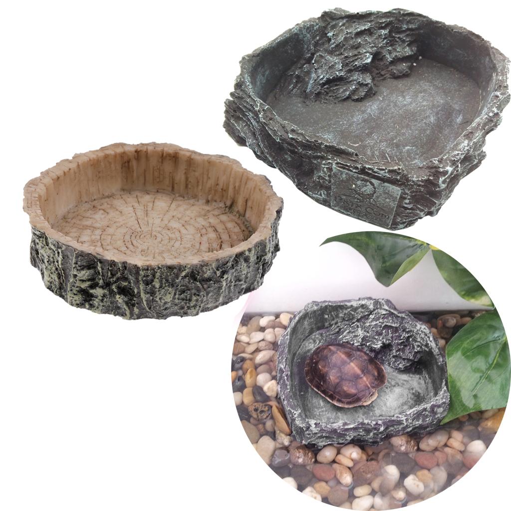 Resin Reptile Water Bowl Corne - Water Dish Reptile recension och pris