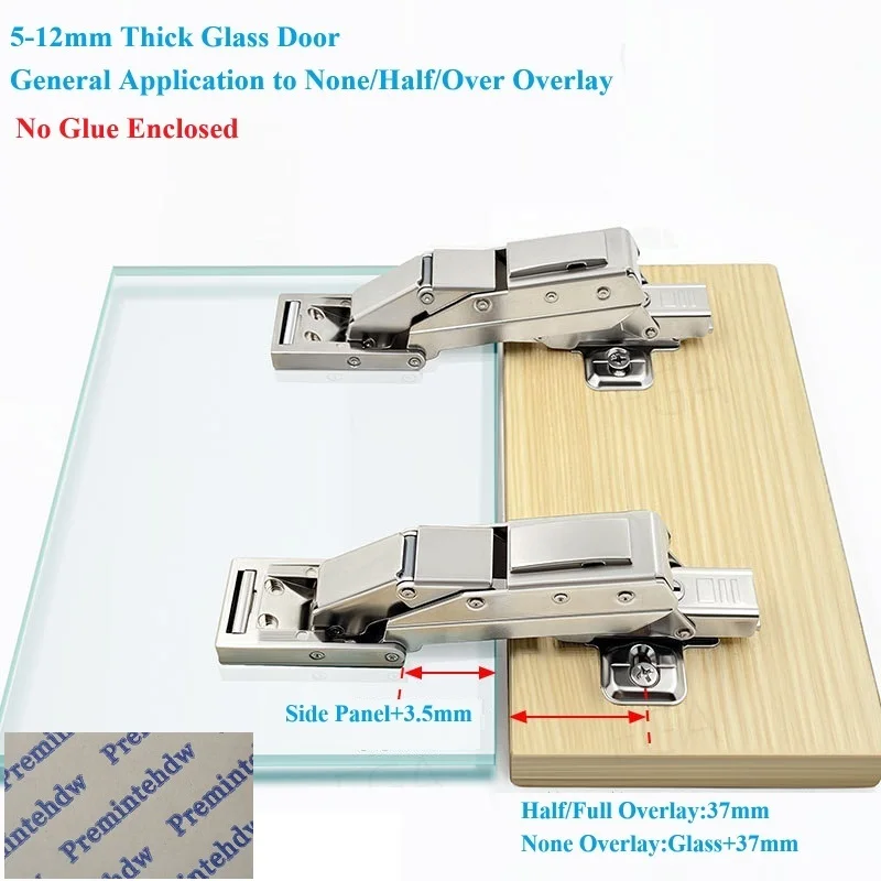 2Pcs Hydraulic Medicine Cabine - Glass Door Hinge recension och pris